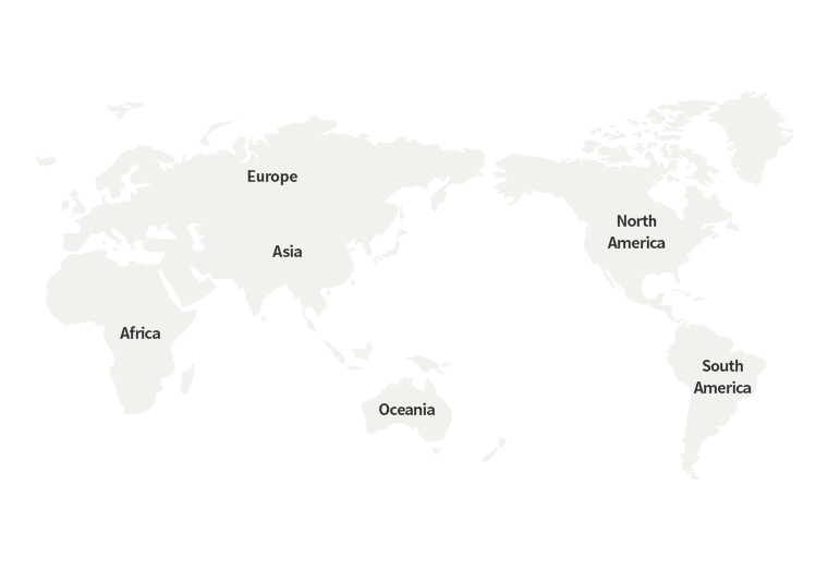 Partner Universities map